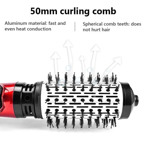 3-in-1 Rotating Hot Air-Hair Styler and Dryer | Effortless Volume & Curls | Professional Hair Styling Tool | GlamTwist Pro - Image 5