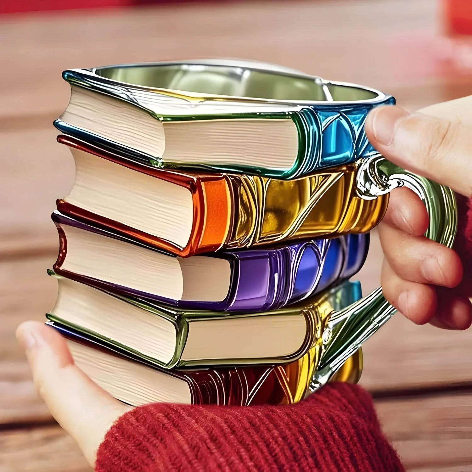 3D Book Design Mug | Handcrafted & Colorful | For Coffee & Tea | BookLume - Image 4
