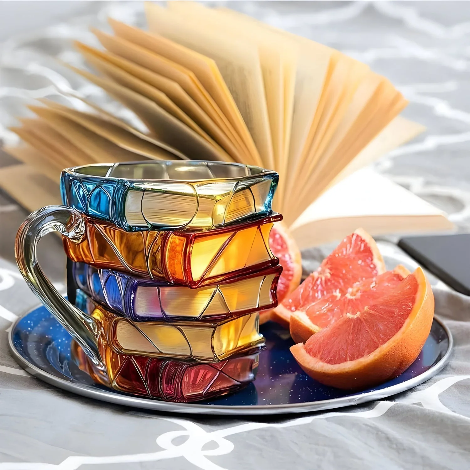 3D Book Design Mug | Handcrafted & Colorful | For Coffee & Tea | BookLume - Image 6