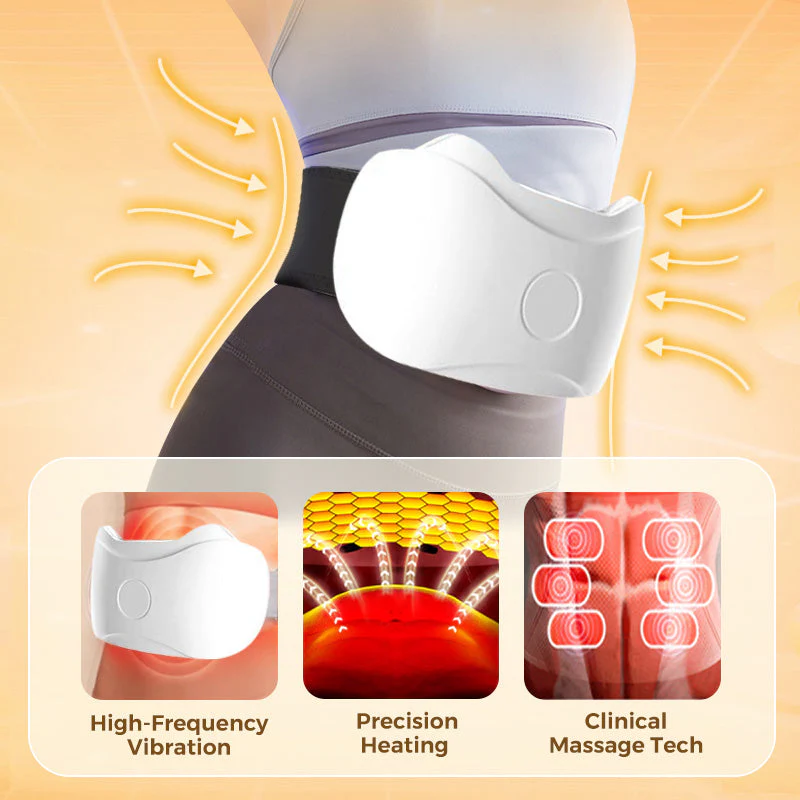 Abdominal Massager Belt | Heat & Vibration Therapy | Wireless Comfort | Waist Support | Corevibe - Image 3