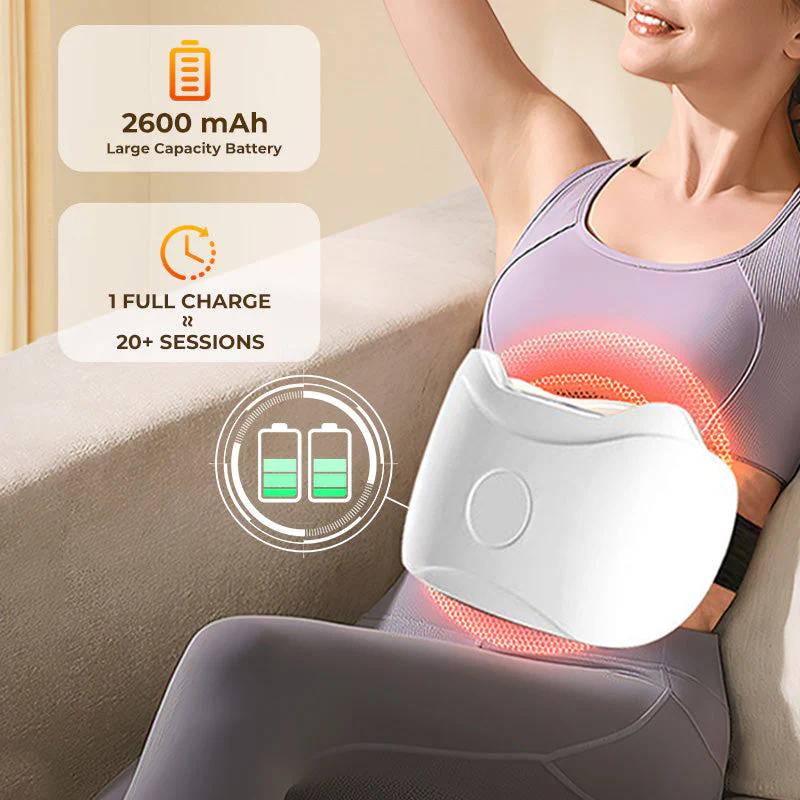 Abdominal Massager Belt | Heat & Vibration Therapy | Wireless Comfort | Waist Support | Corevibe - Image 4