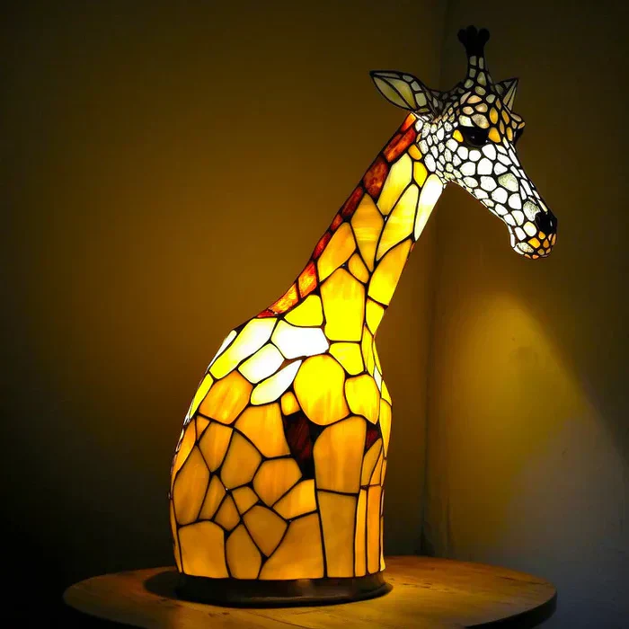 Animal Design Table Lamp | Artistic Ambient Lighting | Animal Motif LED Design | Glowfauna - Image 12