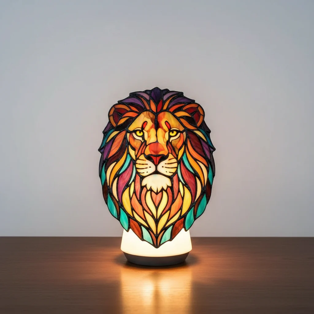 Animal Design Table Lamp | Artistic Ambient Lighting | Animal Motif LED Design | Glowfauna - Image 14