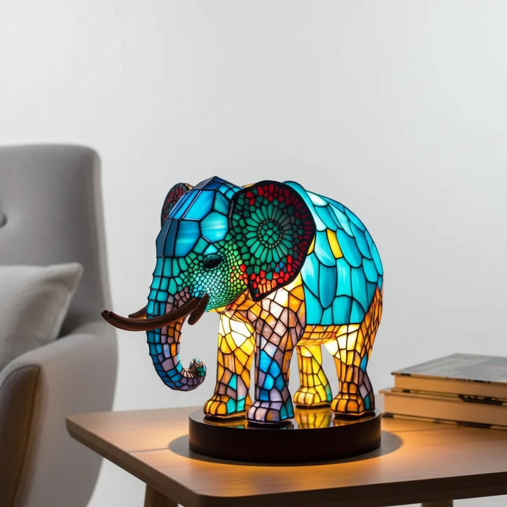 Animal Design Table Lamp | Artistic Ambient Lighting | Animal Motif LED Design | Glowfauna - Image 15