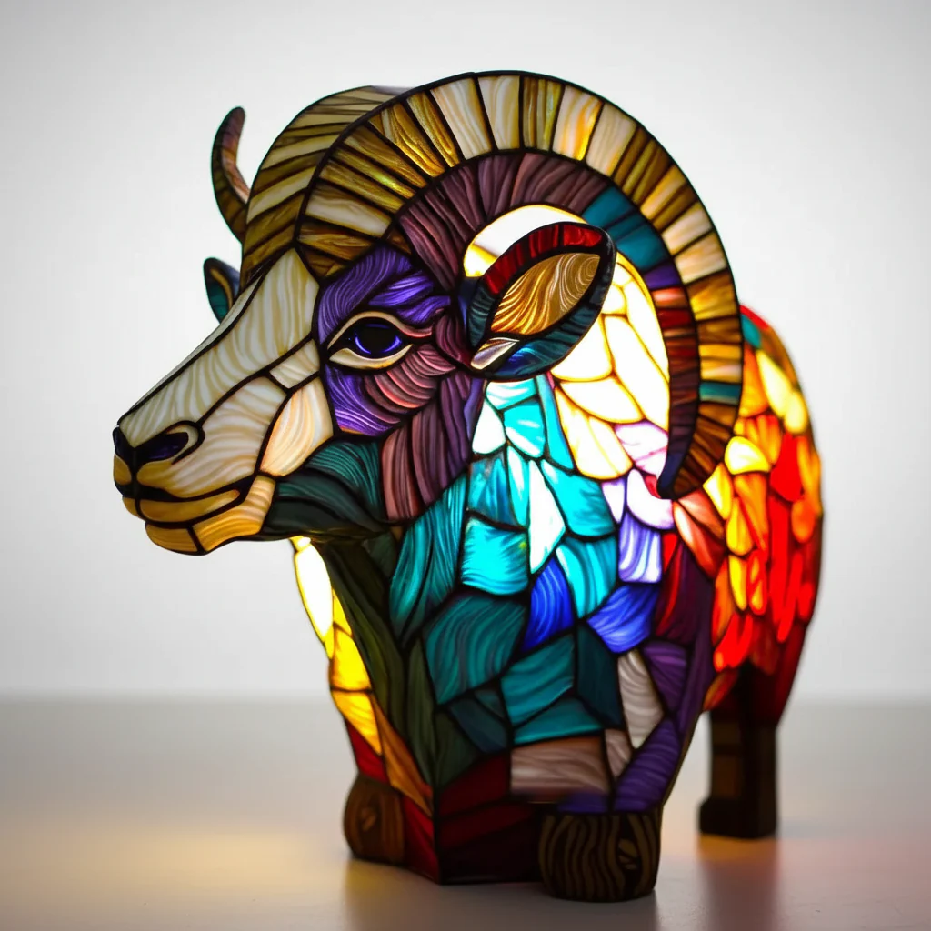 Animal Design Table Lamp | Artistic Ambient Lighting | Animal Motif LED Design | Glowfauna - Image 17