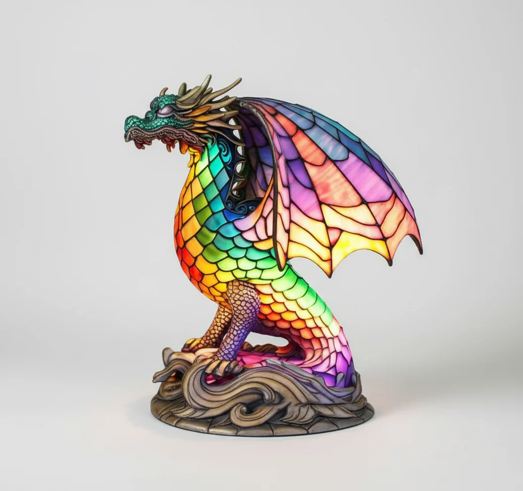 Animal Design Table Lamp | Artistic Ambient Lighting | Animal Motif LED Design | Glowfauna - Image 20