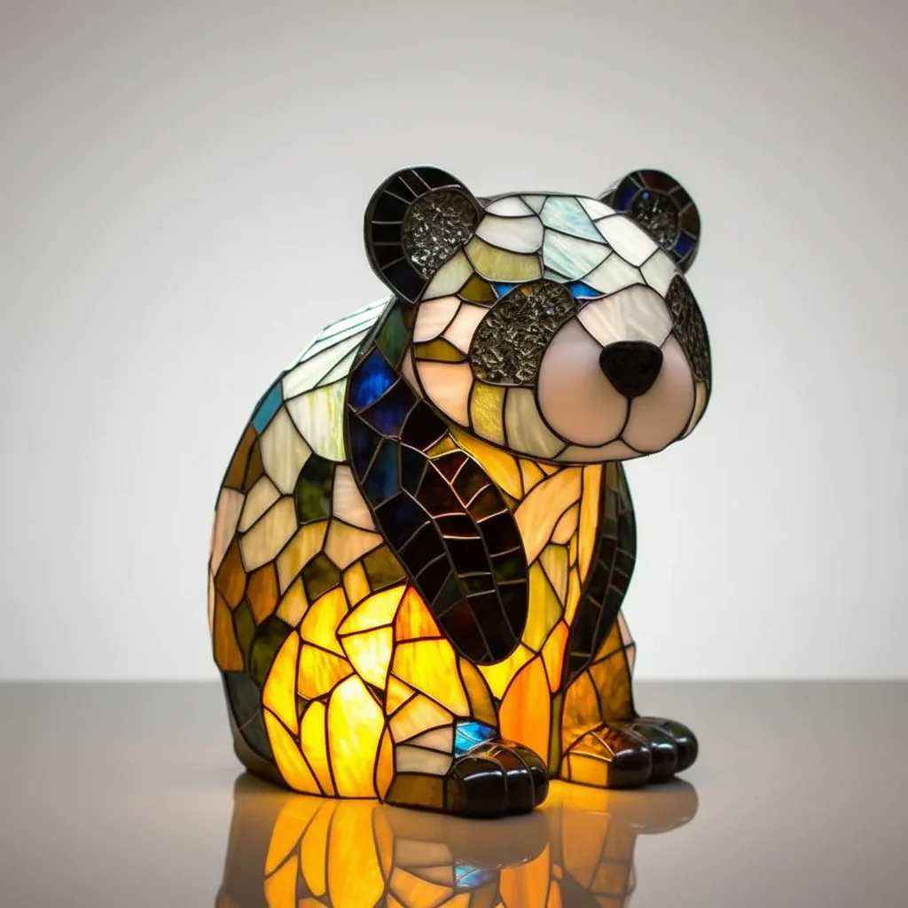 Animal Design Table Lamp | Artistic Ambient Lighting | Animal Motif LED Design | Glowfauna - Image 3