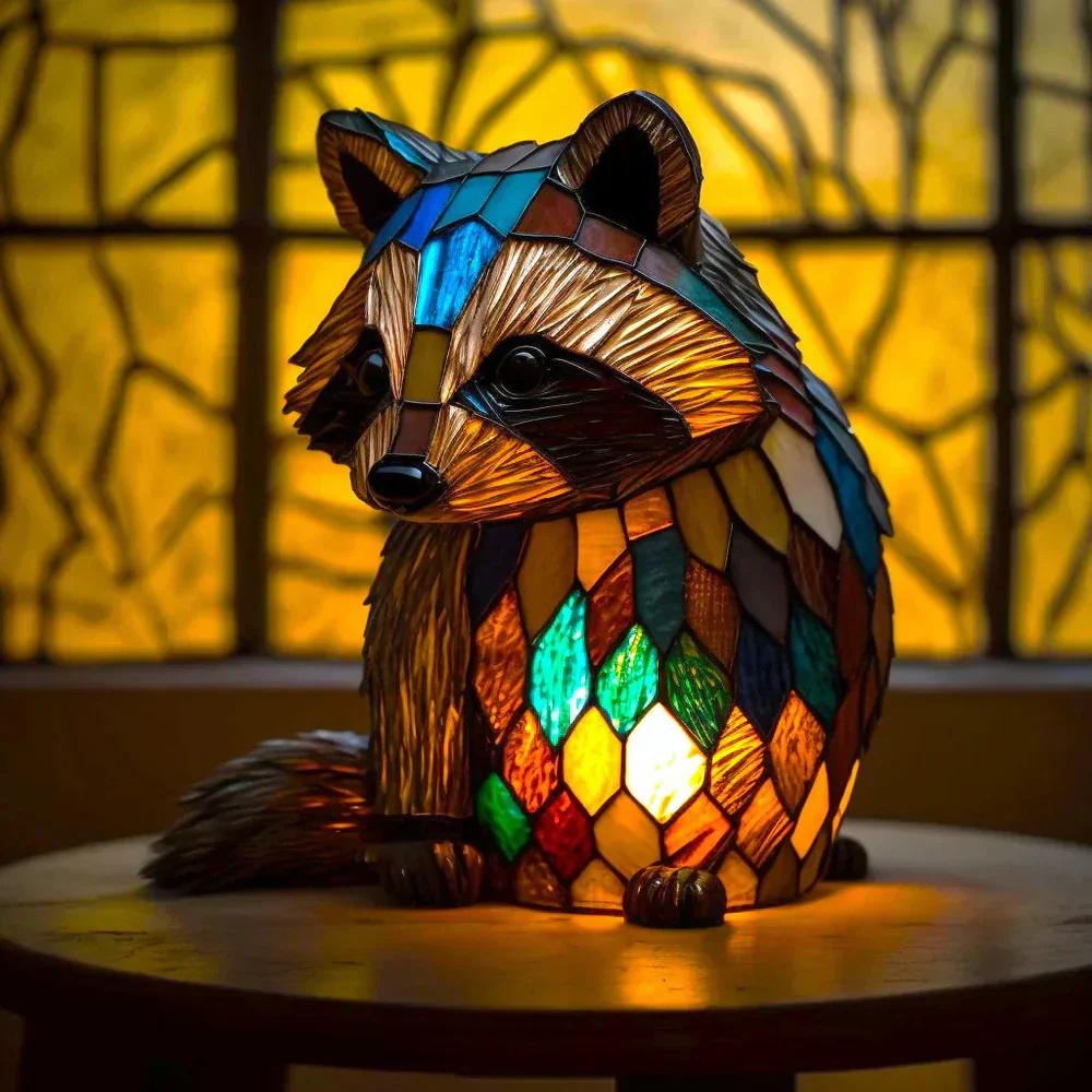 Animal Design Table Lamp | Artistic Ambient Lighting | Animal Motif LED Design | Glowfauna - Image 8