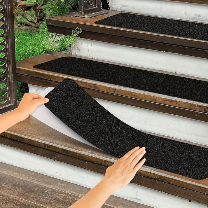 Anti-Slip Stair Tread Strips | Maximum Slip Prevention Safety | Heavy Duty Peel & Stick Grip Strips | StepGuard