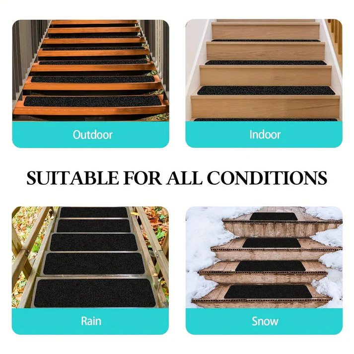 Anti-Slip Stair Tread Strips | Maximum Slip Prevention Safety | Heavy Duty Peel & Stick Grip Strips | StepGuard - Image 4