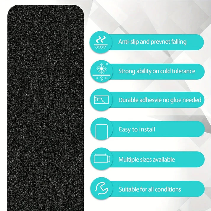Anti-Slip Stair Tread Strips | Maximum Slip Prevention Safety | Heavy Duty Peel & Stick Grip Strips | StepGuard - Image 6