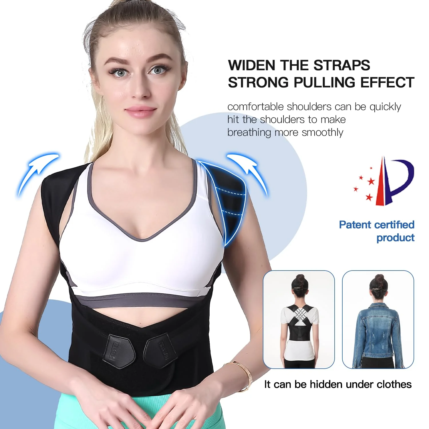 Back Posture Corrector | Stand Taller Fast | Cross Straps | AlignCore - Image 4