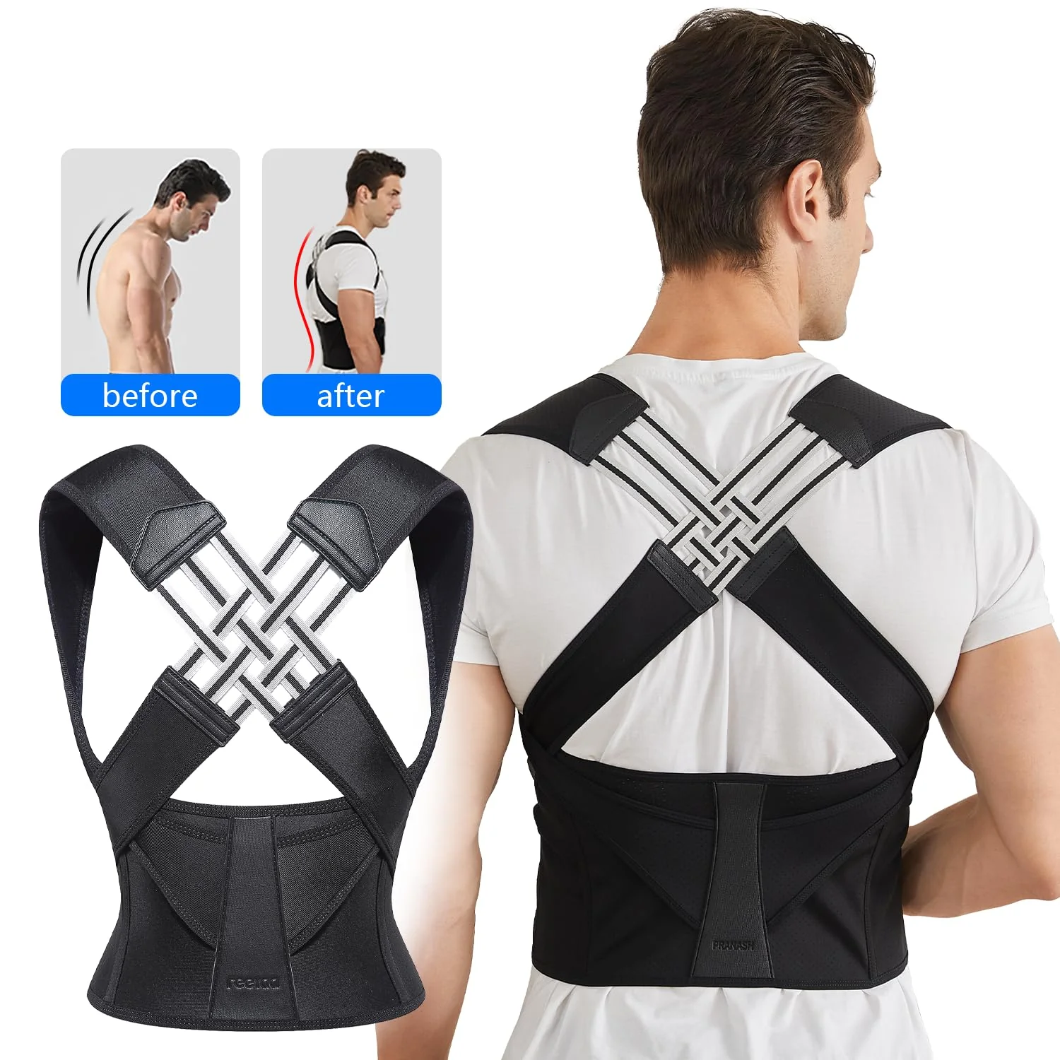 Back Posture Corrector | Stand Taller Fast | Cross Straps | AlignCore - Image 5