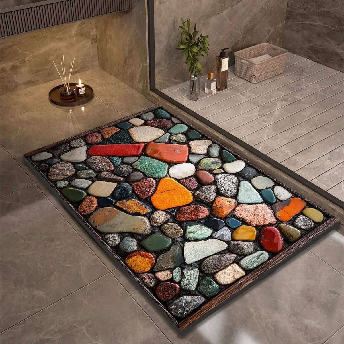 Bath Mat | Fast Dry Water Absorption | Non Slip Floor Grip | AquaSoft - Image 11