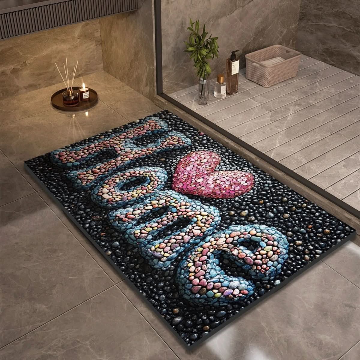Bath Mat | Fast Dry Water Absorption | Non Slip Floor Grip | AquaSoft - Image 13
