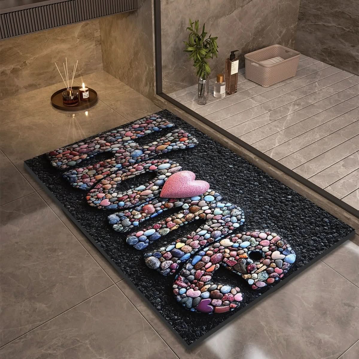Bath Mat | Fast Dry Water Absorption | Non Slip Floor Grip | AquaSoft - Image 14