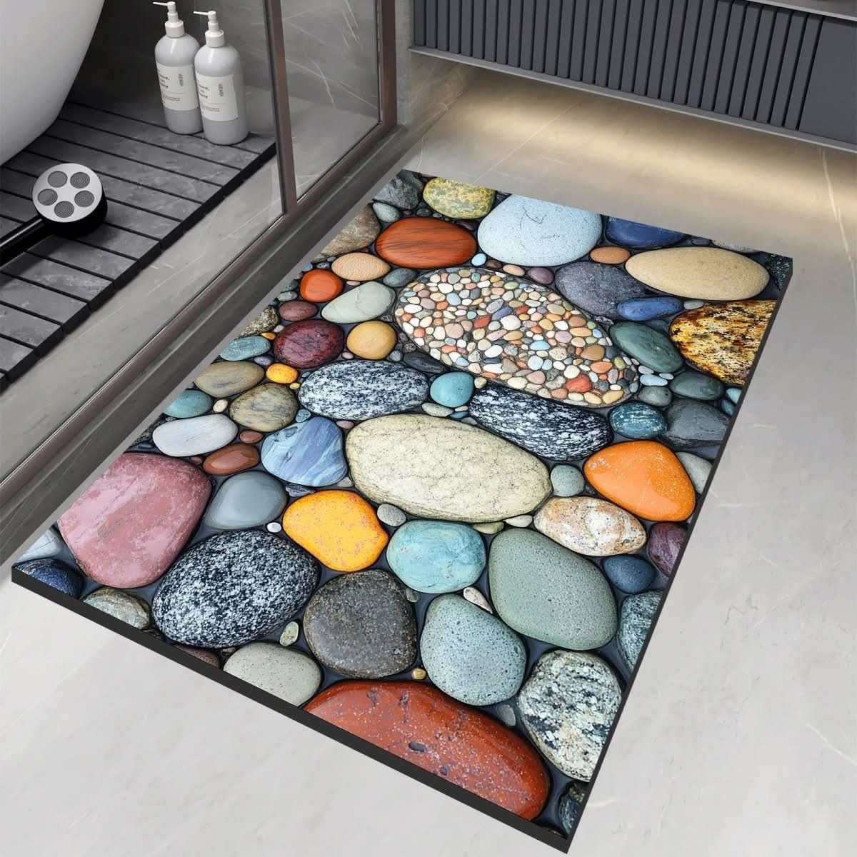 Bath Mat | Fast Dry Water Absorption | Non Slip Floor Grip | AquaSoft - Image 2