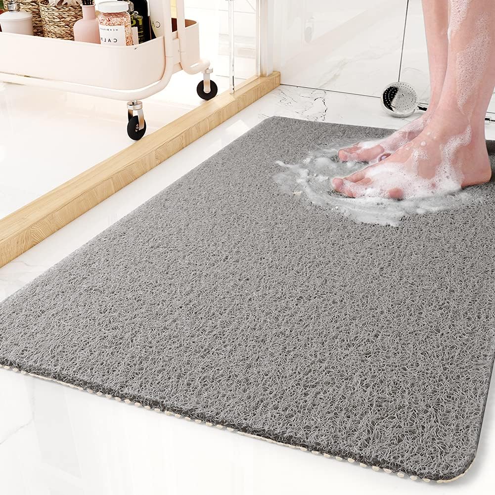 Bath Mat | Prevent Slips in Bathroom | Quick Dry Drain Design | FreshGrip