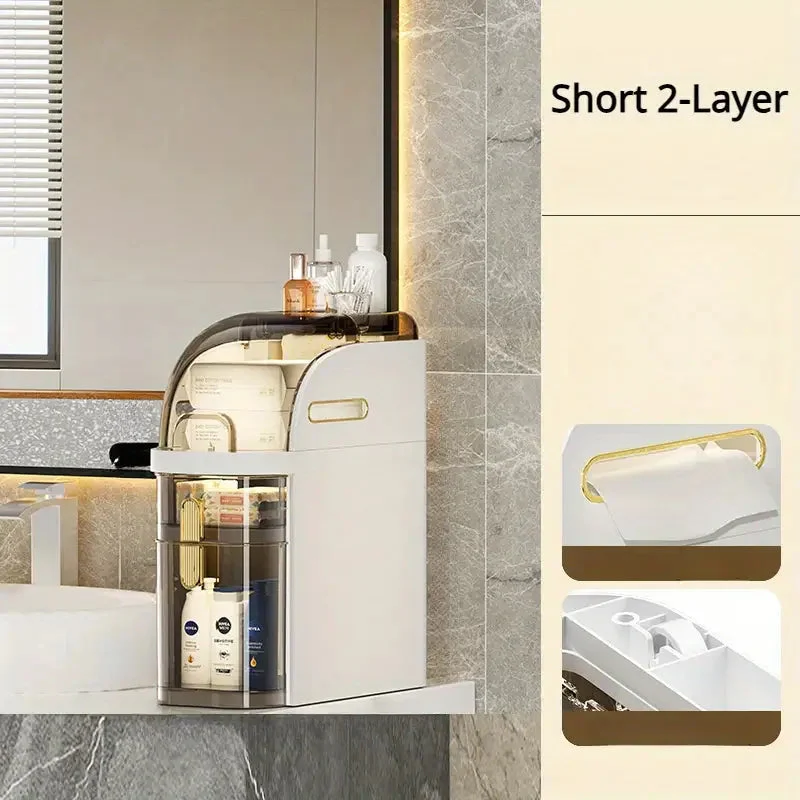 Bathroom Storage Organizer | Slim Rolling Design | Space-Saving Tower | GlideNest - Image 9
