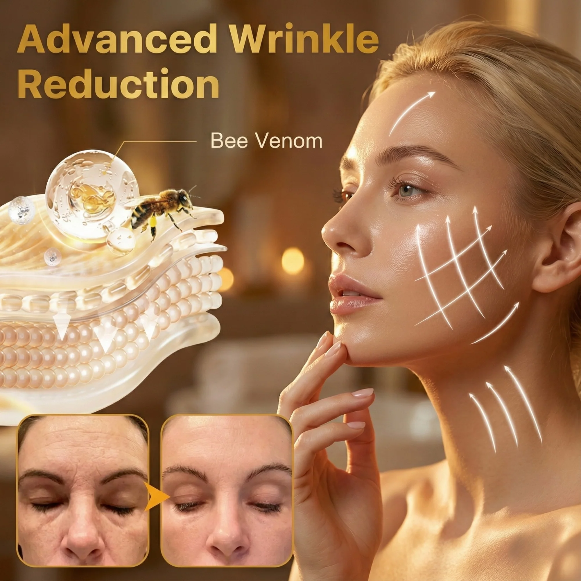 Bee Venom Face Cream | Firming Youth Care | Wrinkle Smoothing | Apiluxe - Image 4