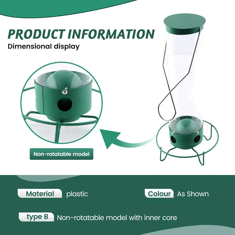 Bird Feeder | Rotating Perch & Large Capacity | Squirrel Proof | BirdGuard - Image 4