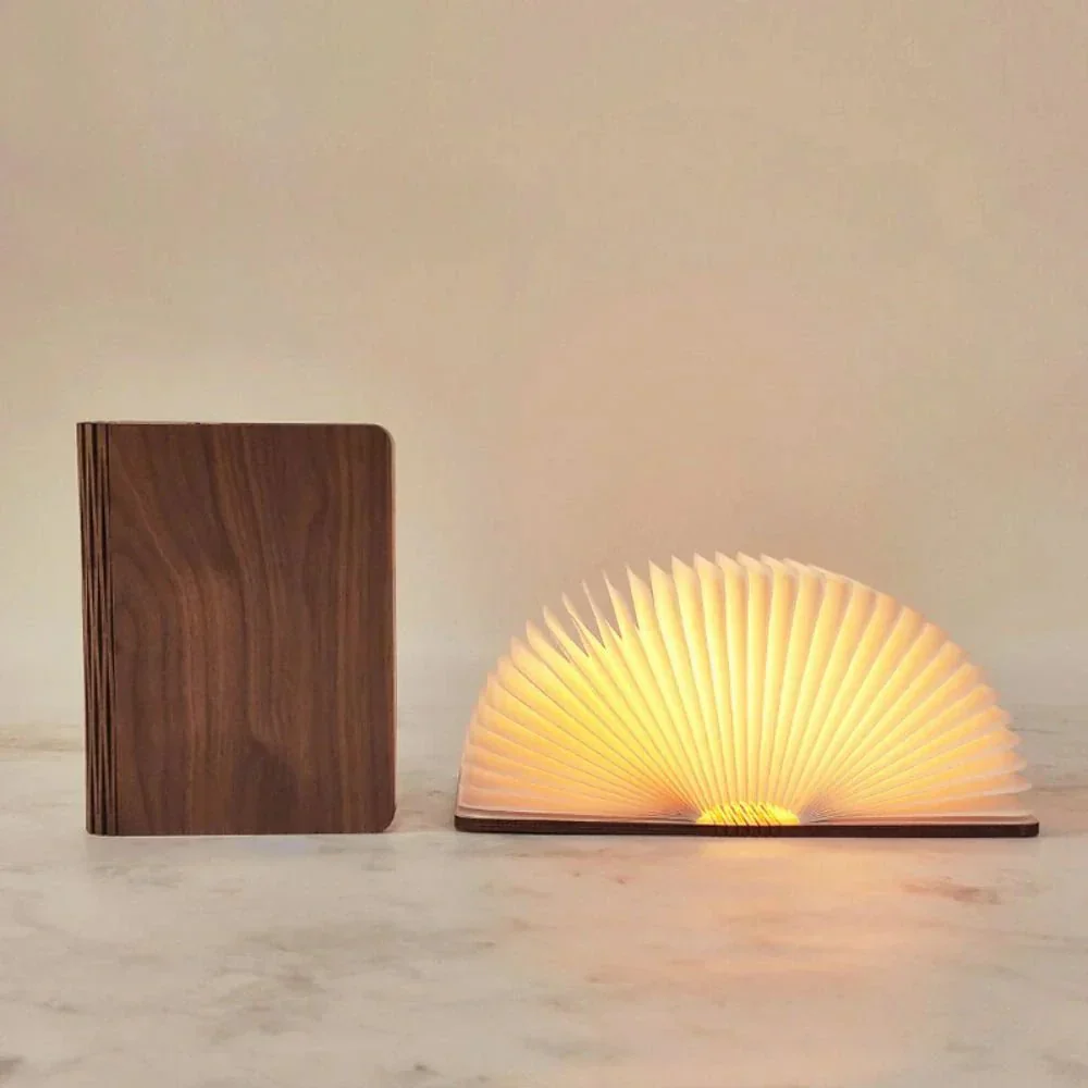 Book Table Lamp | Foldable Ambient Lighting | Rechargeable LED Design | Lumibook - Image 6
