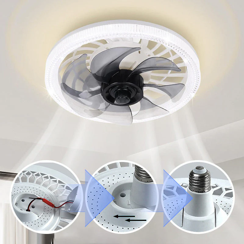 BreezeLite™ - 2-in-1 Quiet Adjustable Fan Lamp with Remote Control - Image 9