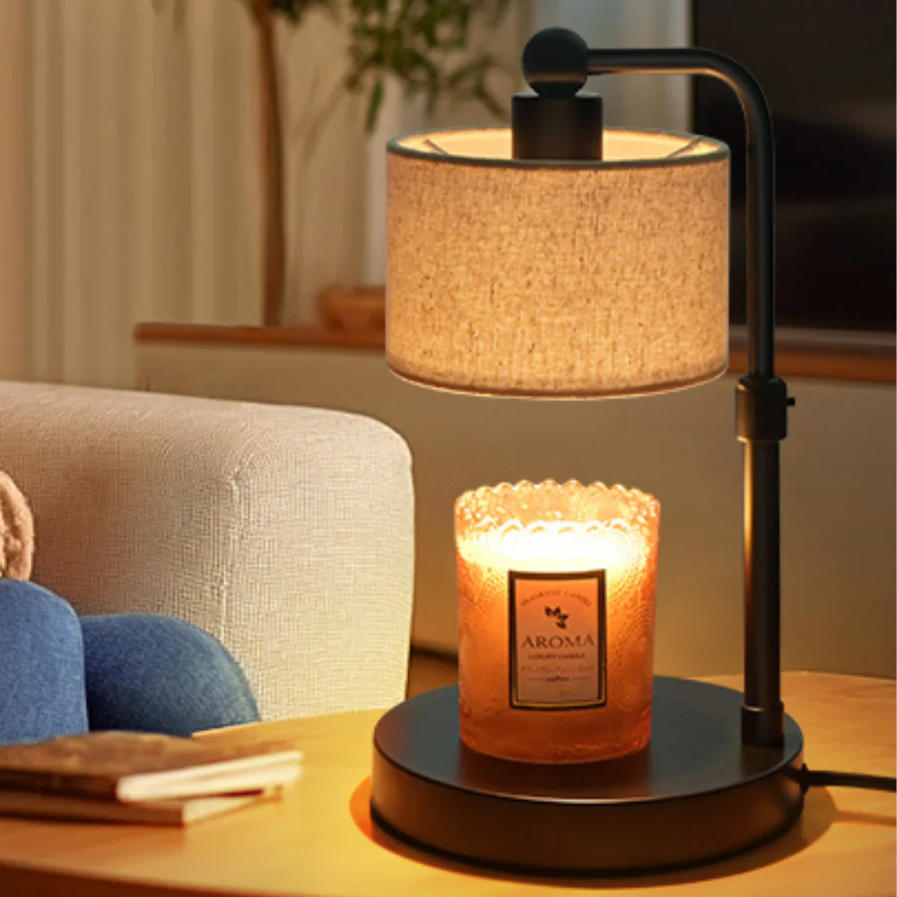 Candle Warmer Lamp | Flameless Fragrance Melting | Dimmable Timer Table Design | Glowcent - Image 3