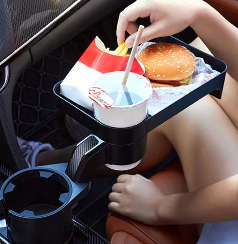 Car Food Tray | Cup Holder Table | Non-Slip Surface |TrayBuddy - Image 3
