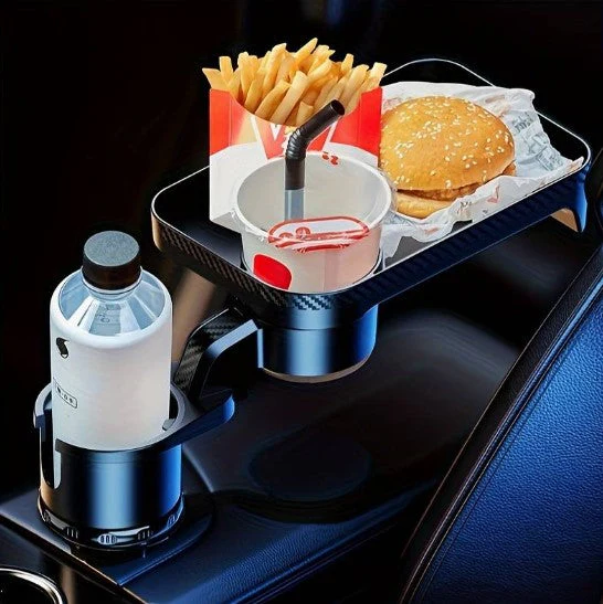 Car Food Tray | Cup Holder Table | Non-Slip Surface |TrayBuddy - Image 4