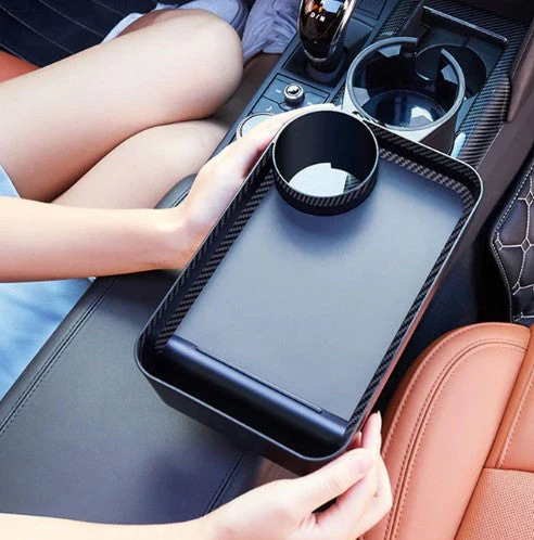 Car Food Tray | Cup Holder Table | Non-Slip Surface |TrayBuddy - Image 6