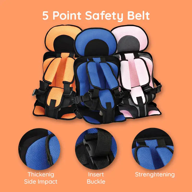 Child Protection Car Cushion Seat | Safer Car Rides | Safety Harness | SafeSprint - Image 16