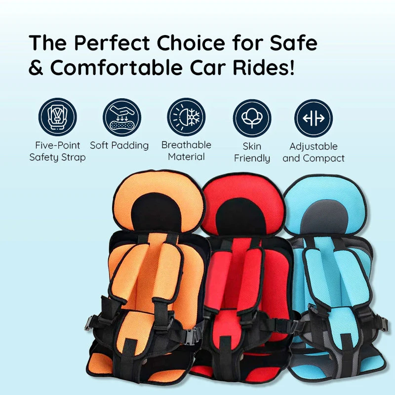 Child Protection Car Cushion Seat | Safer Car Rides | Safety Harness | SafeSprint - Image 3