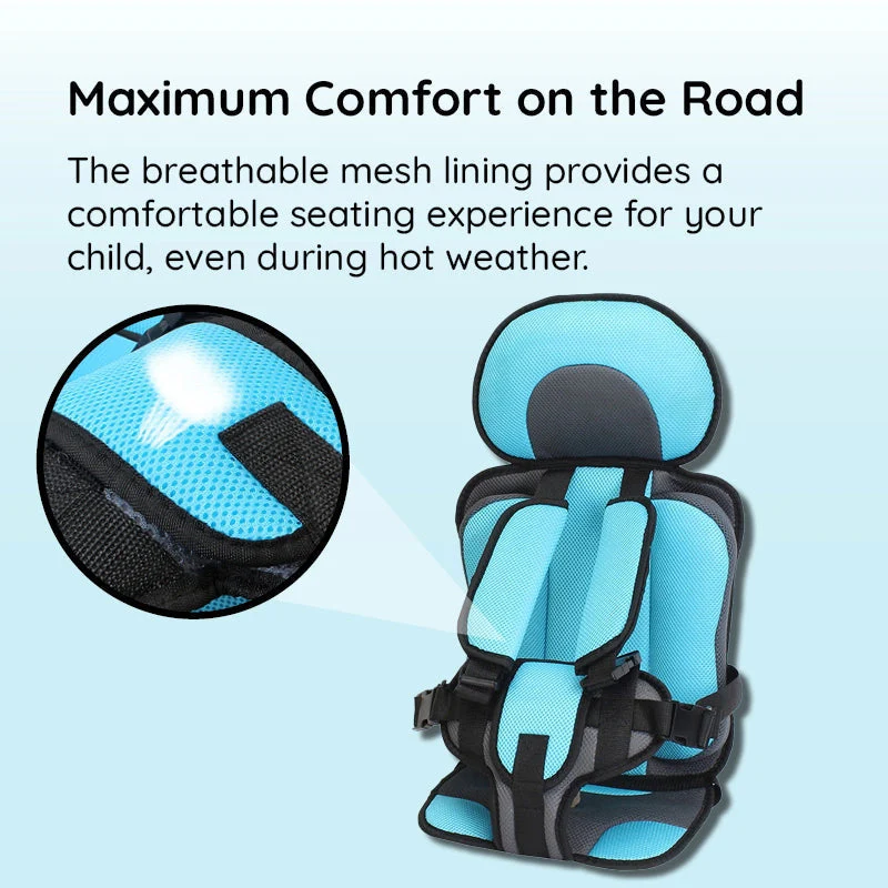 Child Protection Car Cushion Seat | Safer Car Rides | Safety Harness | SafeSprint - Image 4