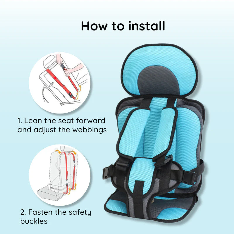 Child Protection Car Cushion Seat | Safer Car Rides | Safety Harness | SafeSprint - Image 5
