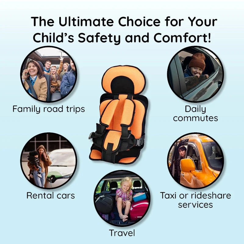 Child Protection Car Cushion Seat | Safer Car Rides | Safety Harness | SafeSprint - Image 6