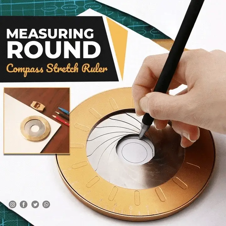 Circle Drawing Tool | Adjustable Diameter | Precision Aluminum | Smooth Rotation | PrecisionPro