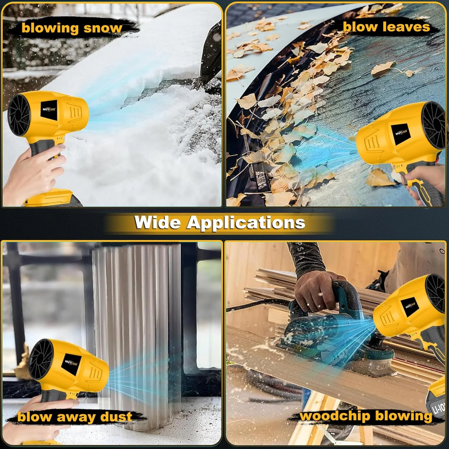 Cordless Blower | Turbo Air Blower | High Power & Multi-Purpose Cleaning | BlastFlow - Image 3