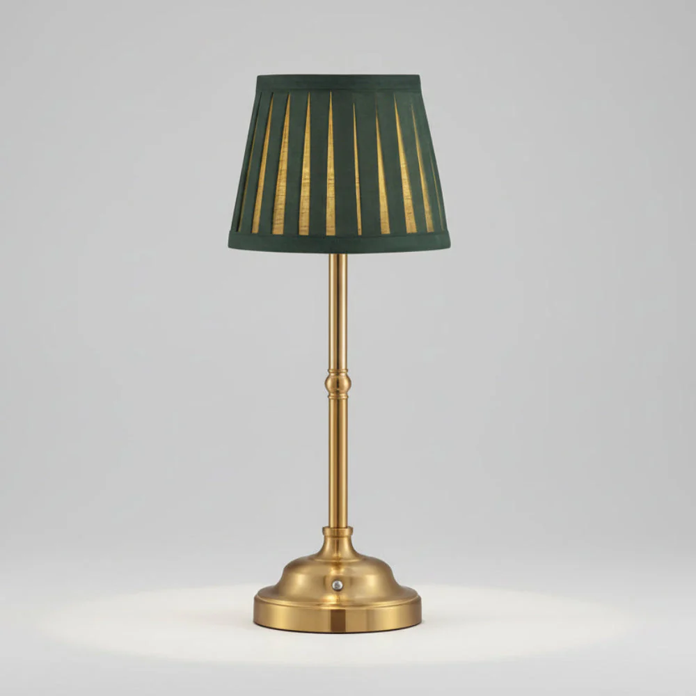 Cordless Table Lamp | Rechargeable LED Touch Control | Modern Brass Accent Lighting | Aurellume - Image 3
