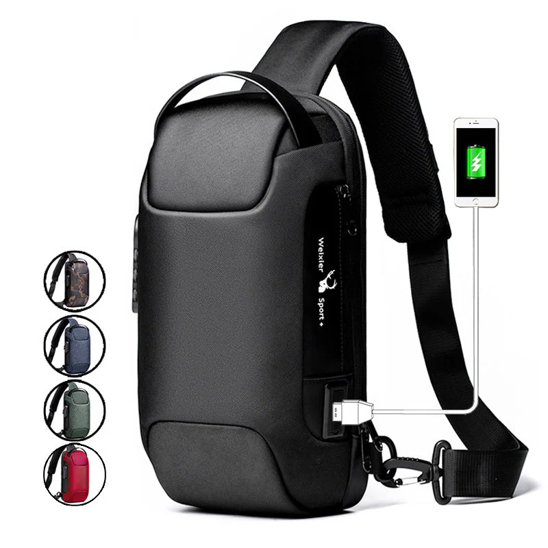 Crossbody Bag | Anti-theft Design | USB Charging Port | Water-repellent | SecureX - Image 14