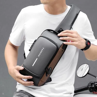 Crossbody Bag | Anti-theft Design | USB Charging Port | Water-repellent | SecureX - Image 4