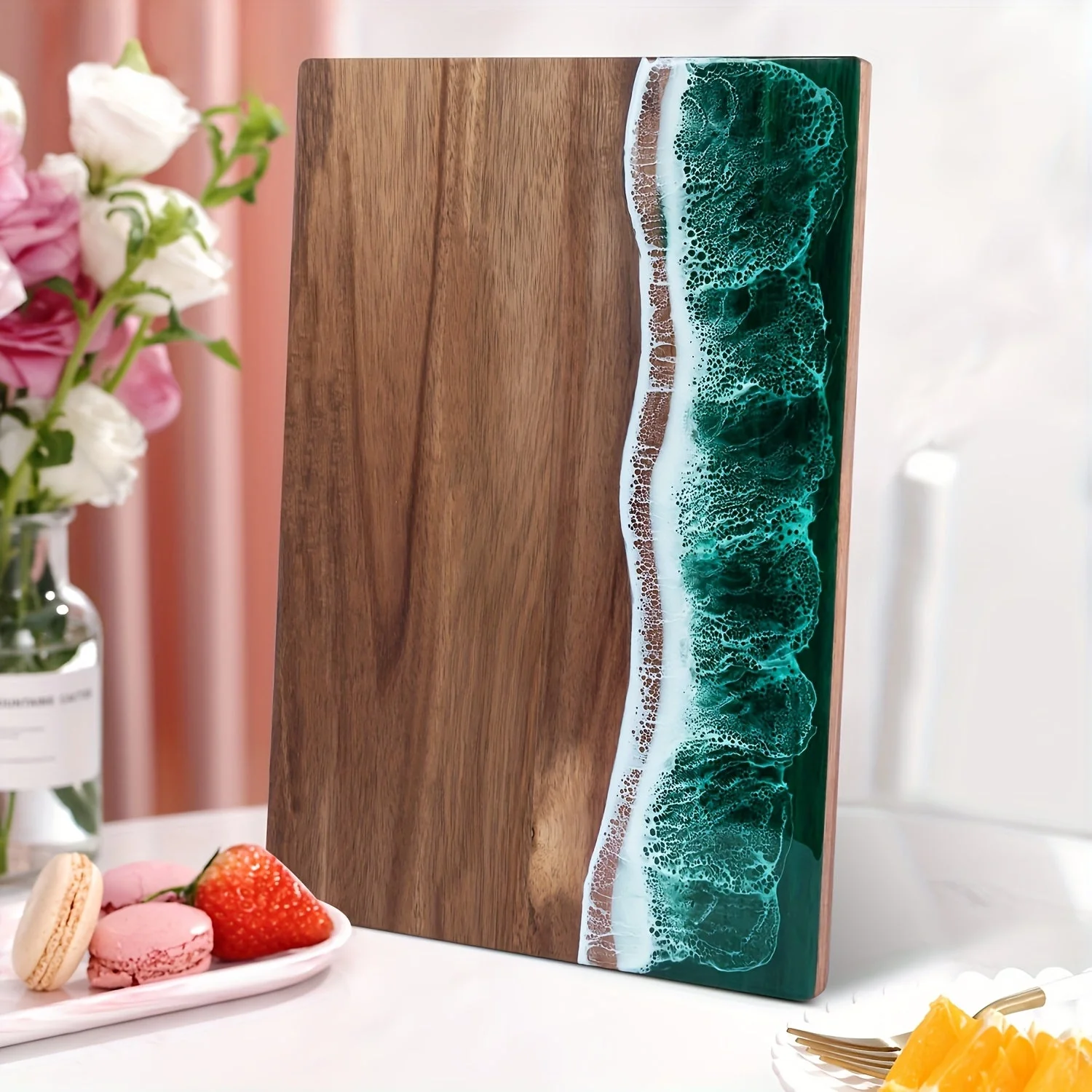 Cutting Board | Ocean Resin Design | Acacia Wood Serving Board | CoastCraft - Image 8