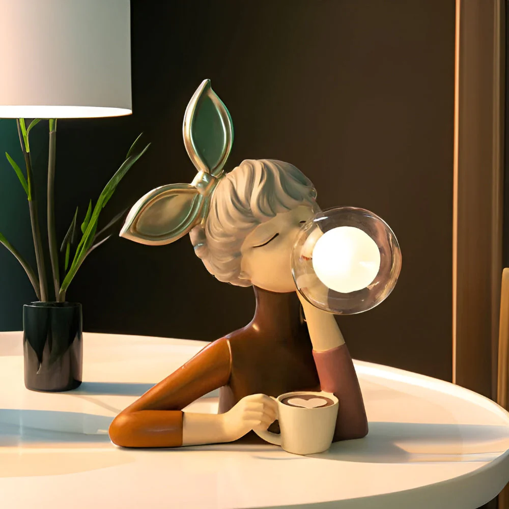 Decorative Girl Table Lamp | Whimsical Ambient Lighting | Lumella