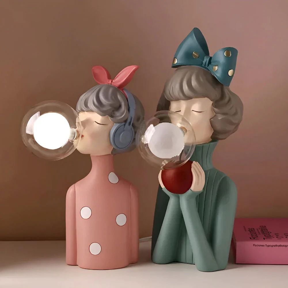Decorative Girl Table Lamp | Whimsical Ambient Lighting | Lumella - Image 10