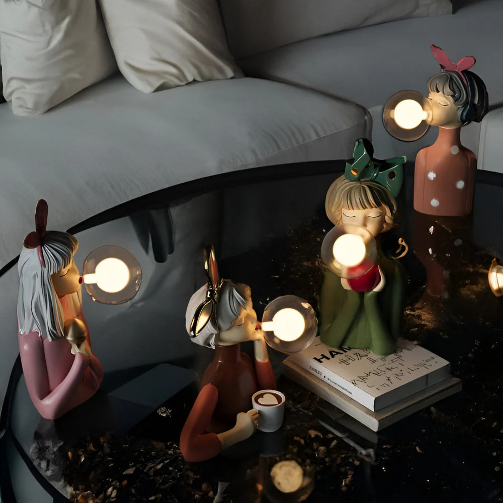 Decorative Girl Table Lamp | Whimsical Ambient Lighting | Lumella - Image 11