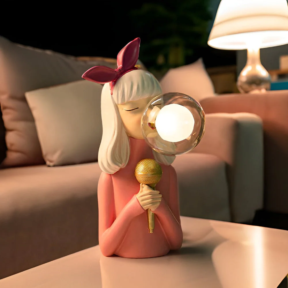 Decorative Girl Table Lamp | Whimsical Ambient Lighting | Lumella - Image 3