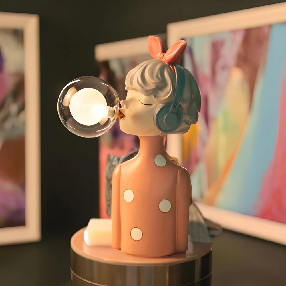 Decorative Girl Table Lamp | Whimsical Ambient Lighting | Lumella - Image 4