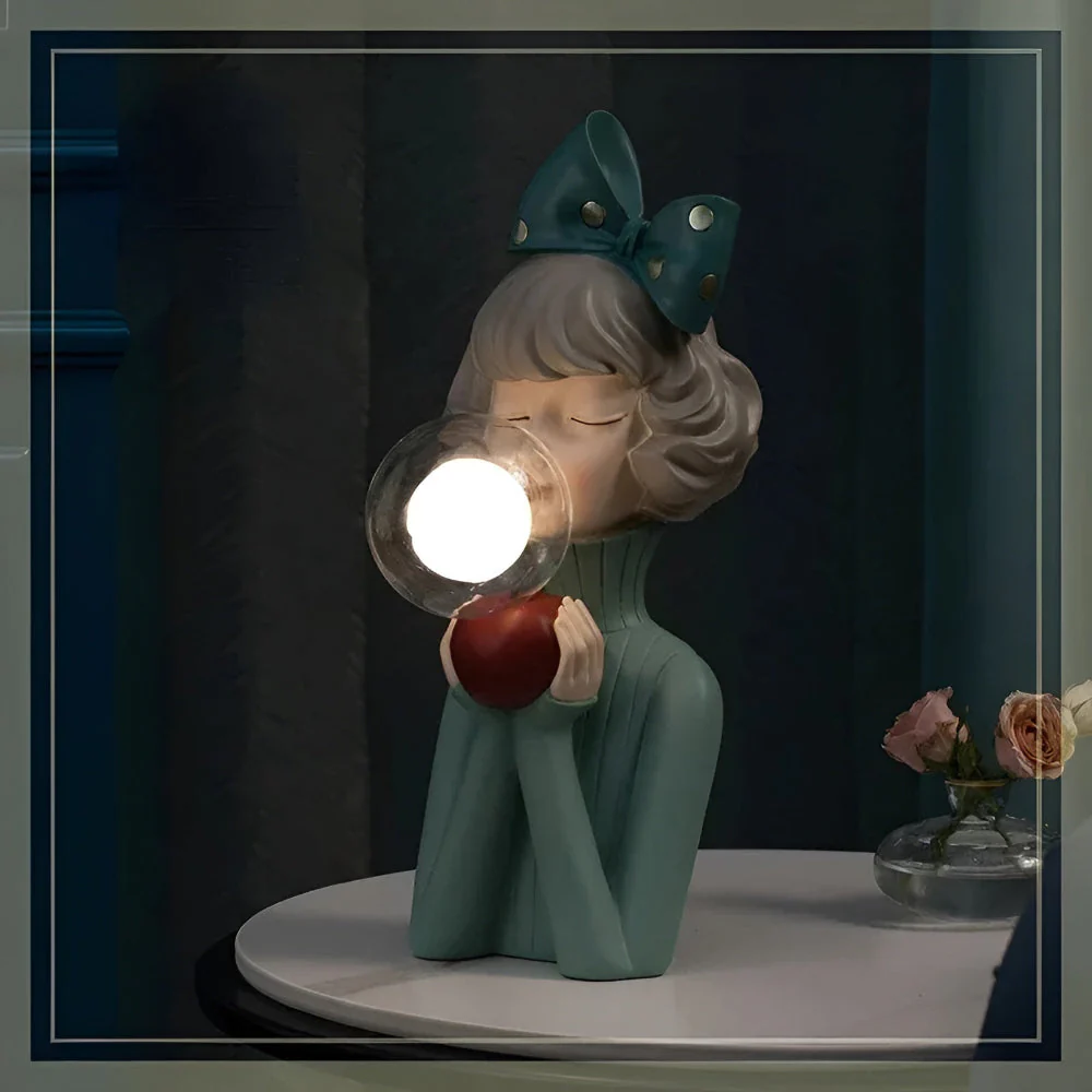 Decorative Girl Table Lamp | Whimsical Ambient Lighting | Lumella - Image 6