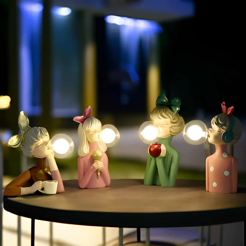 Decorative Girl Table Lamp | Whimsical Ambient Lighting | Lumella - Image 7