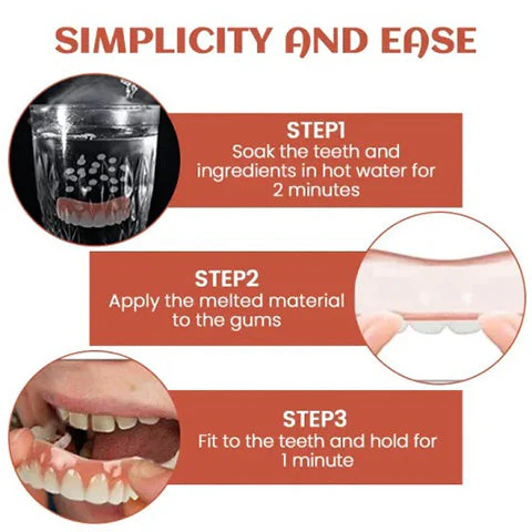 Dental Prosthesis Silicone Set | Custom-Fit Denture Liner | Soft & Non-Toxic Comfort Gel - Image 2